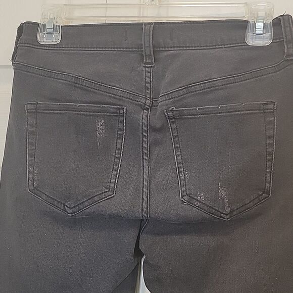 FREE PEOPLE Distressed Gray High Waisted Jeans Size 26 - Picture 8 of 10